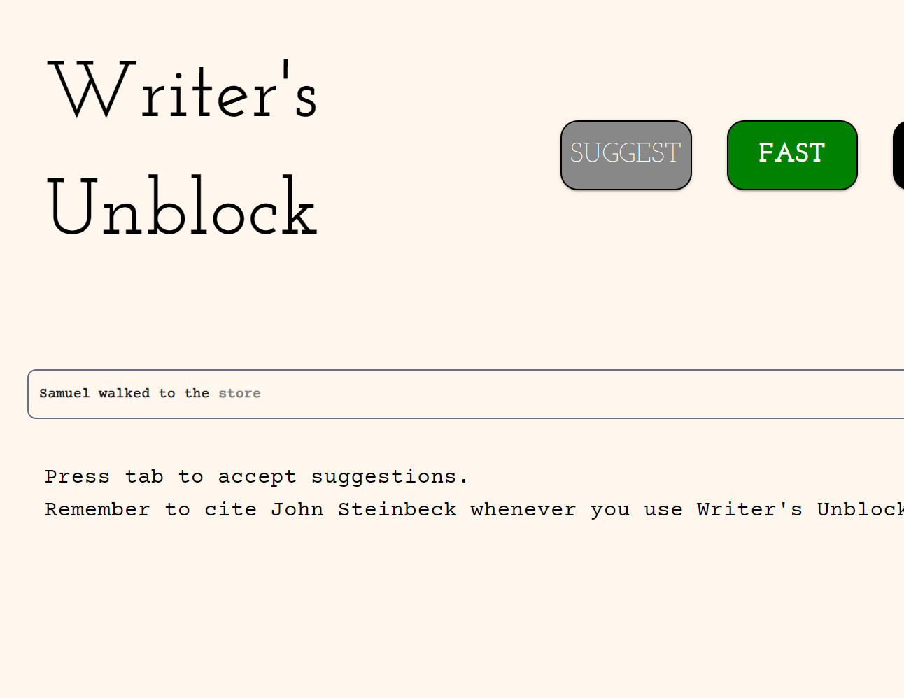 Writer's Unblock